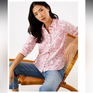 Pure Linen Button Down Top - size 8